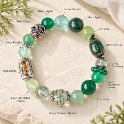 wood-growth-vajra-multi-gemstone-bracelet-04-components New Growth Vajra Crystal Bracelet