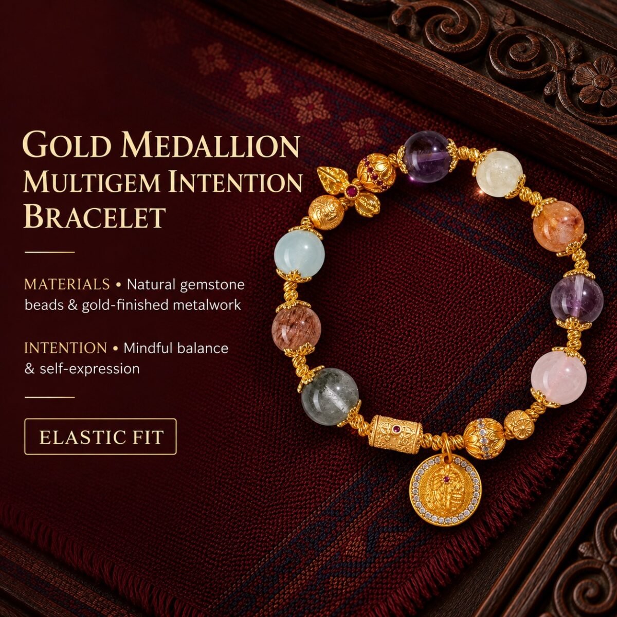 z1730083-gold-medallion-multigem-intention-bracelet-08-introduction Gold Medallion Multigem Intention Bracelet
