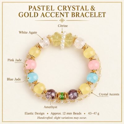 z7192003-pastel-crystal-gold-accent-bracelet-material-guide Pastel Crystal Gold-Accent Bracelet