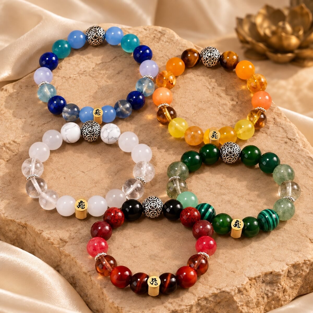 zodiac-bracelet-five-color-collection Zodiac Intention Crystal Bracelet